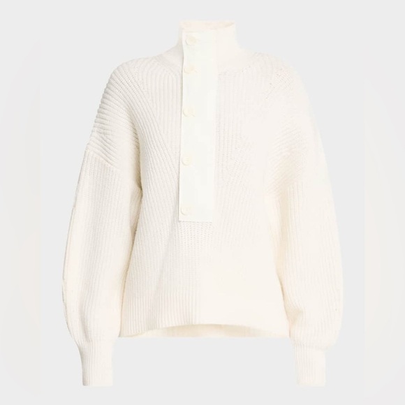 A.L.C Griffen Half-Zip Sweater $495 Size M - Picture 5 of 11